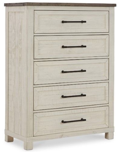 Benchcraft® Brewgan 6-Piece Two-Tone Queen Storage Panel Bed Set-3