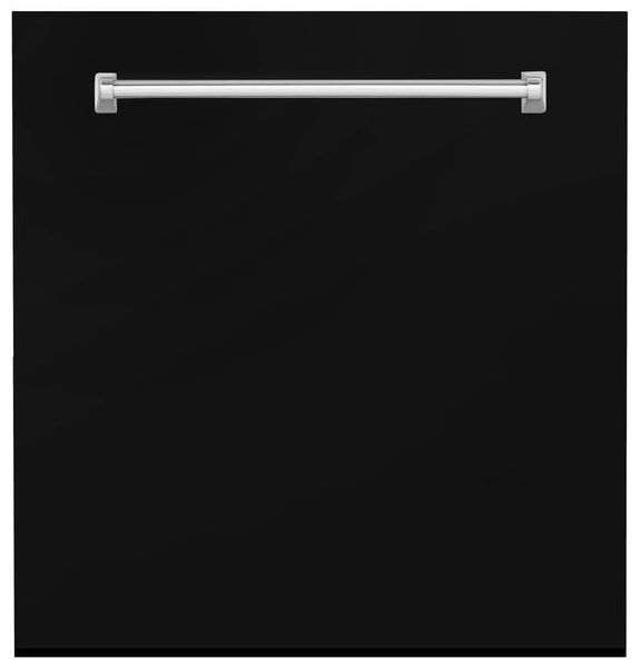 ZLINE Monument Series 24" Black Matte Dishwasher Panel-2
