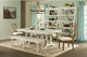 Riverside Furniture Aberdeen Weathered Worn White Dining Table Top and Base-5