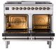Ilve® Nostalgie II Noblesse 40'' Custom RAL Color Pro Style Dual Fuel Range with Burnished Trim-1