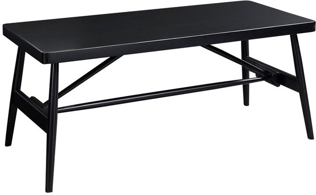 Olliix by Martha Stewart Lachlan Black Wood Accent Bench-1