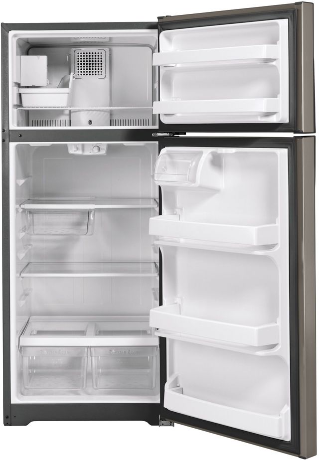 GE® 28 in. 17.5 Cu. Ft. Silver Top Freezer Refrigerator-1