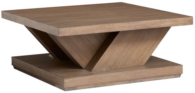 Magnussen Home® Lansbury Antique Wheat Square Cocktail Table with Casters-0