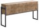 Uttermost® Nevis Light Oatmeal Wash Console Table with Aged Iron Frame-0