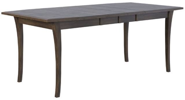Country View Woodworking Customizable Henderson Sap Cherry Top 38" Dining Table with Brown Maple Base-0