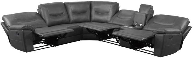 Homelegance® Columbus 6-Piece Gray Reclining Sectional-2