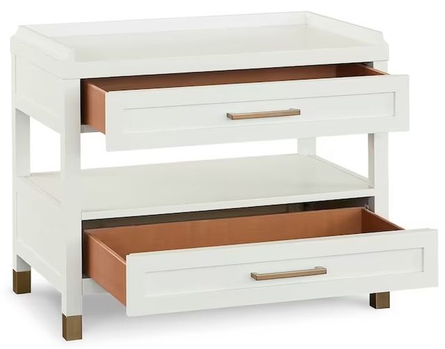 Bassett® Furniture Tidewater Hampton White Nightstand-2