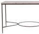 Horizon Home® Zambezi White Top Sofa Table with Metal Base-1