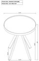 Coaster® Briggs Marble Printed Glass Top End Table with White Base-3