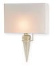 Currey & Company Larsen Polished Nickel Wall Sconce-0