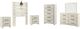 Signature Design by Ashley® Cambeck 5-Piece Whitewash Twin Panel Headboard Set-0