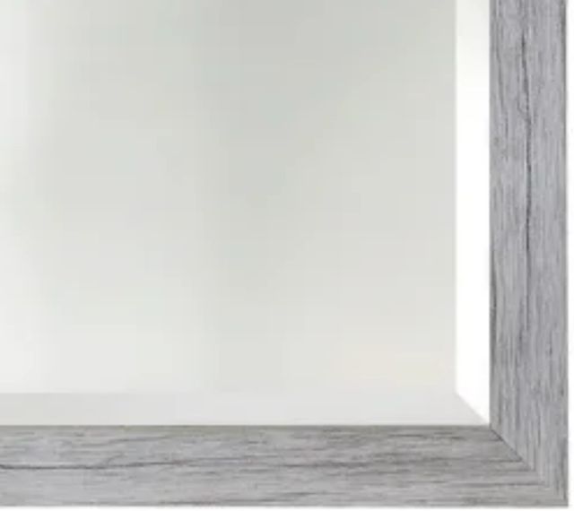 Stylecraft Light Gray Beveled Framed Wall Mirror-1