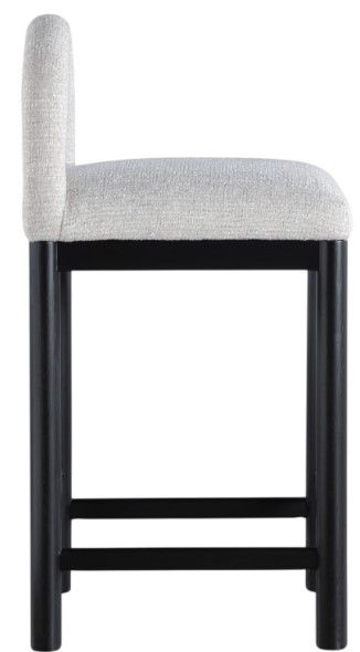 Meridian Furniture Conrad Gray/Black Upholstered Counter Stool-2