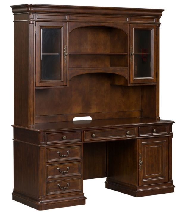 Liberty Furniture Brayton Manor 5-Piece Cognac Executive Desk Set-1