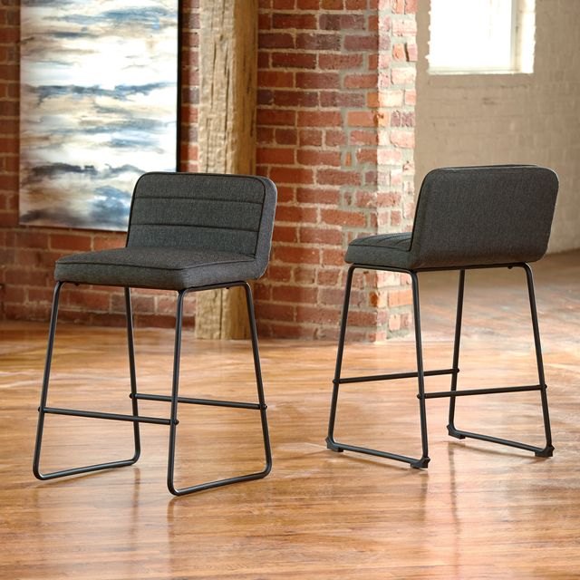Signature Design by Ashley® Nerison Gray/Black Counter Stool-4