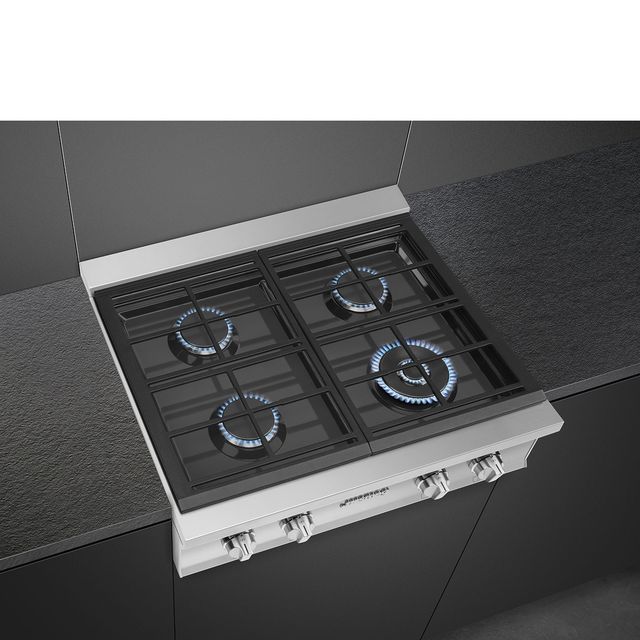 Smeg Portofino 30" Stainless Steel Gas Rangetop-1
