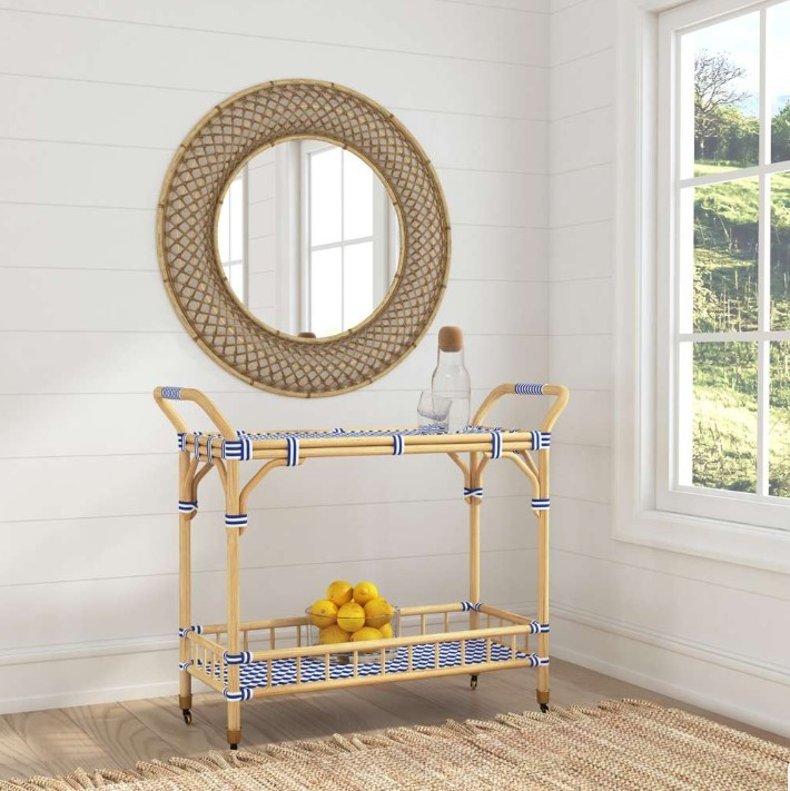 Bassett Mirror Ventana Bar Cart