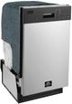 FORNO® Polo 18" Stainless Steel Front Control Built-In Dishwasher-3