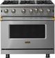 Viking® 5 Series 36" Stainless Steel Liquid Propane Pro Style Gas Range-0