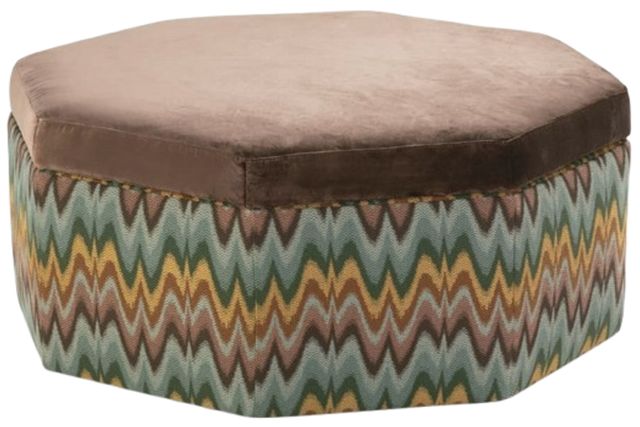 Rowe® Customizable Othello 40" Octagon Storage Ottoman-0