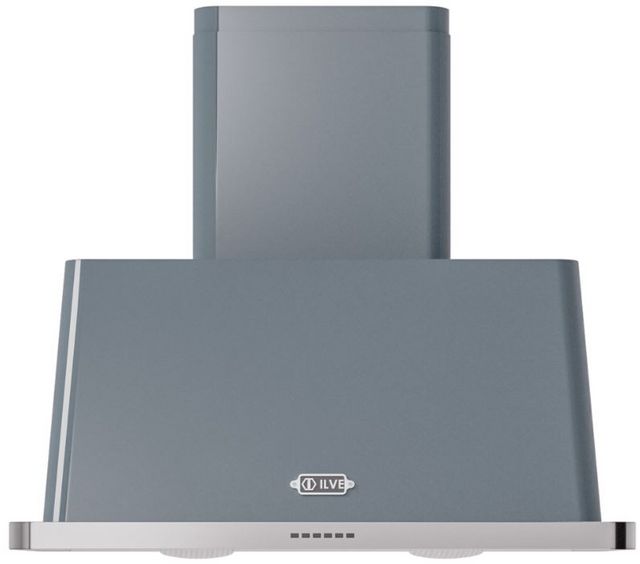 Ilve® Majestic II 36" Blue Gray Range Hood