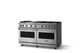 Viking® 5 Series 60" Stainless Steel Pro Style Gas (NG) Range with Polished Chrome Trim-2
