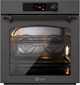 Ilve Nostalgie II 30” Graphite Matte Pyrolytic Single Electric Wall Oven with Burnished Trim-0