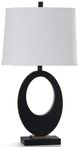 Stylecraft Fabian Black/White Table Lamp-0