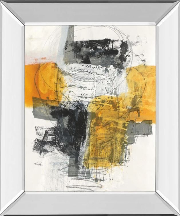 Classy Art Action 1 by Jane Davis Mirror Framed Wall Art-0