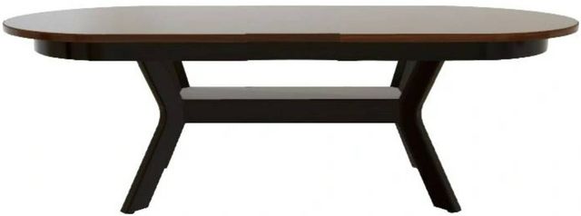 Mavin Customizable 38" Oval Extendable Dining Table with 12" Leaf-1