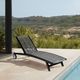 Armen Living Chateau Charcoal/Light Eucalyptus Outdoor Patio Adjustable Chaise Lounge Chair-5