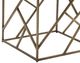 Crestview Collection Bengal Manor Wyndham Dark Brown End Table with Brass Base-2