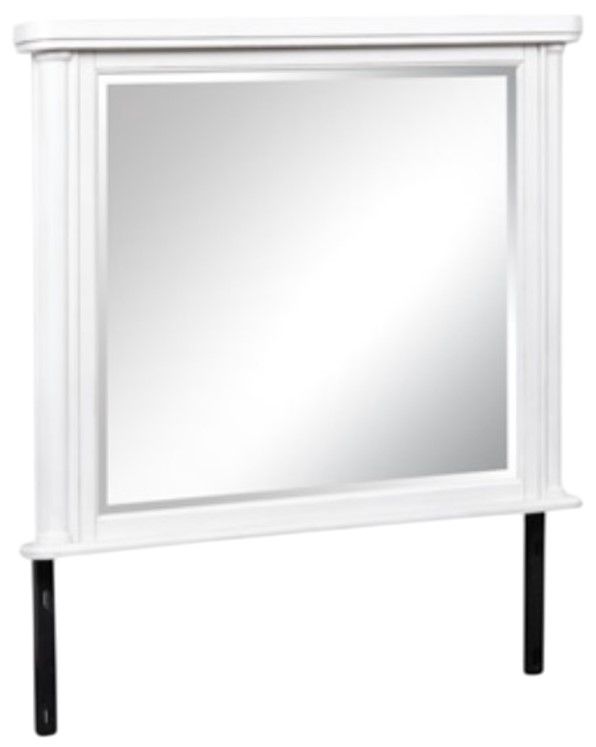 Signature Design by Ashley® Rowlenstown Antique White Dresser Mirror-0