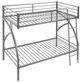 Mazin Furniture Bailey Gray Twin Over Twin Bunk Bed -4