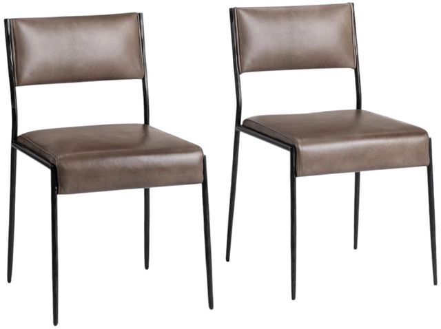 Classic Home Kayne 2-Piece Sand Dining Chair Set-0
