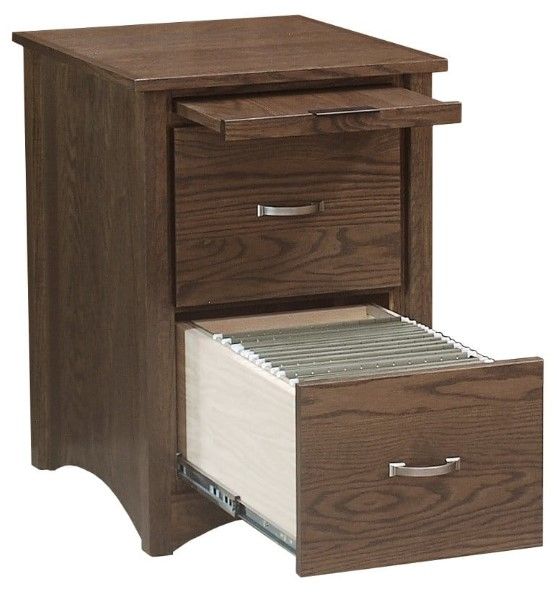 Wolfcraft Furniture Mcmillan Brown 2-Drawer File Cabinet-1