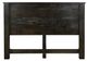 International Furniture Direct Dark Teak Black Eastern King Panel Bed-3