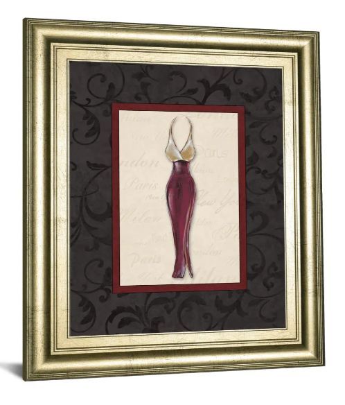 Classy Art Fashion Dress II by Susan Osbourne Wall Art-1