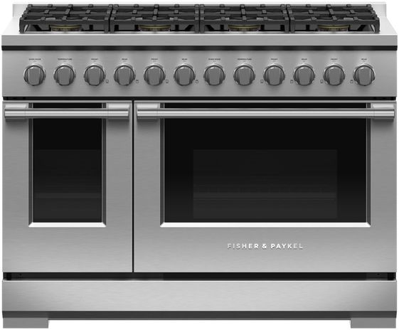 Cuisinière au gaz style Pro de 48 po Fisher & Paykel® série 7 de 7.7 pi³ - Acier inoxydable