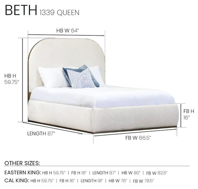 Wesley Allen Customizable Beth Queen Panel Bed-2