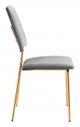 Zuo® Chloe Gray/Gold Dining Chair-2