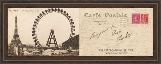 Classy Art Lettre De Paris Il by Wild Apple Graphics Wall Art-0