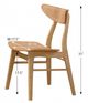 Winners Only® Uptown Natural Oak Bent Back Side Chair-1
