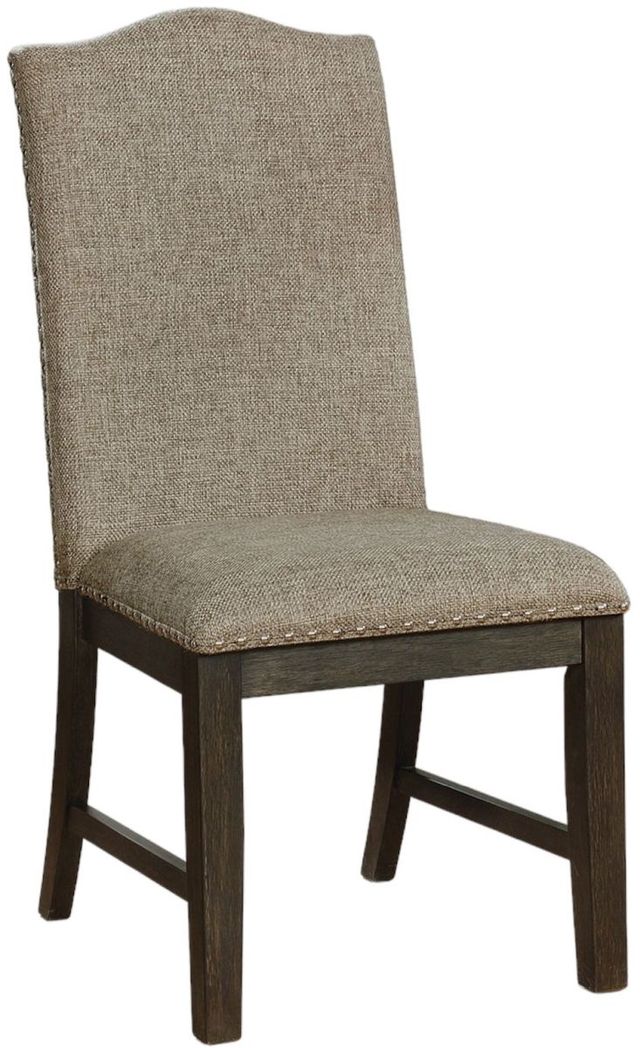 Furniture of America® Faulk 2-Piece Espresso/Warm Gray Side Chair Set-0