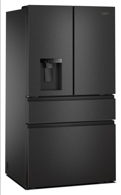 Whirlpool® 36" 28.9 Cu. Ft. Print Resistant Black Stainless Steel French Door Refrigerator with Flexible Temperature Drawer -3