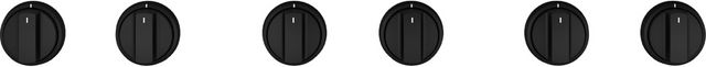 Café™ 36" Flat Black Pro Range Handle and Knob Kit-1