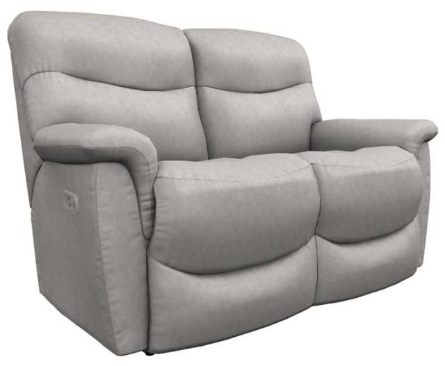 La-Z-Boy® James Powder Power Reclining Loveseat with Headrest-0