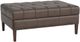 Bassett® Furniture Customizable Dover Sable 45" Rectangle Tufted Leather Ottoman-0