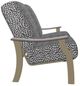 Telescope Casual St. Catherine Agra Classic/Beachwood Aluminum/Fabric Outdoor MGP Cushion Loveseat with Boardwalk Rustic Arms-2