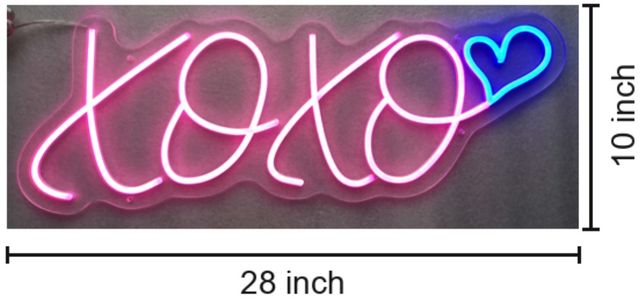 Classy Living Enlightened XOXO Neon Sign-2